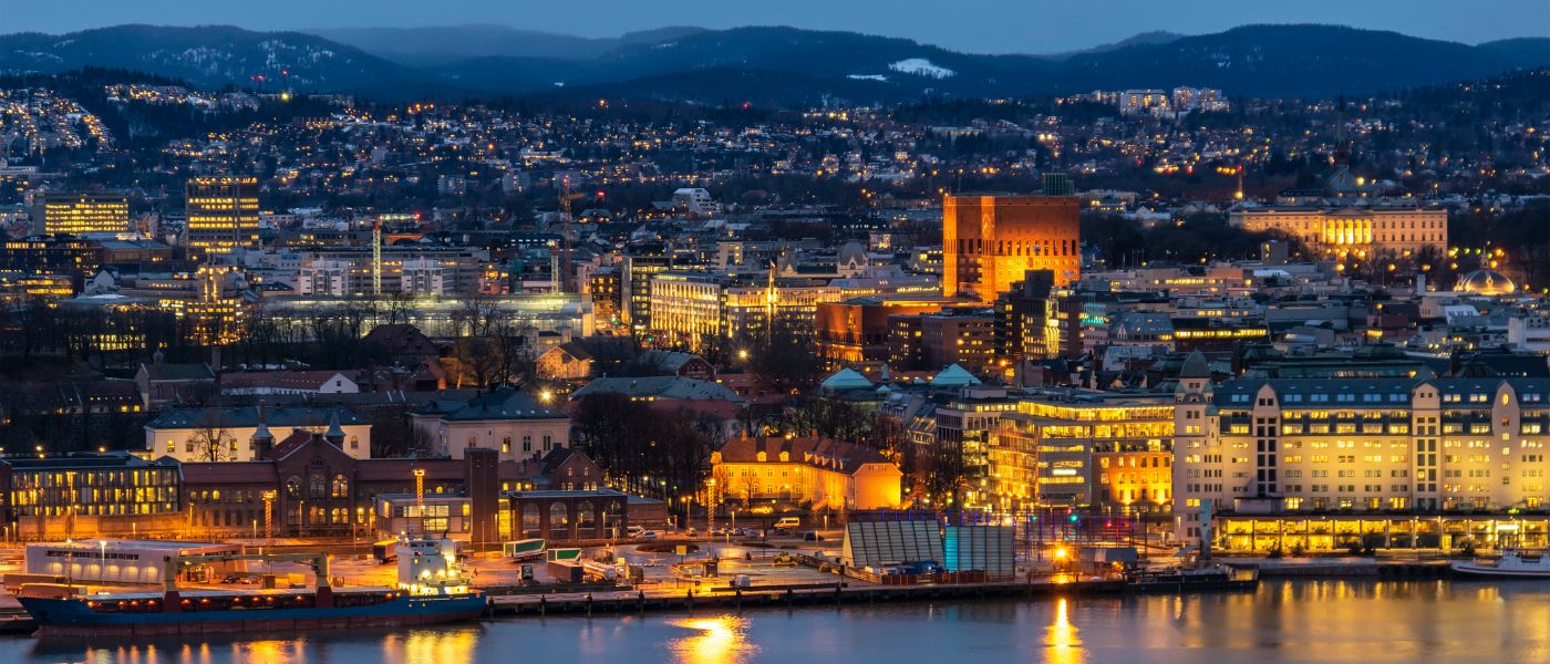 Panoramabilde av hoteller i Oslo