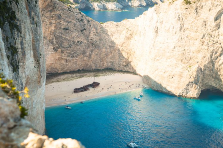 Bilde av navagio stranden også kjent som shipwreck Beach