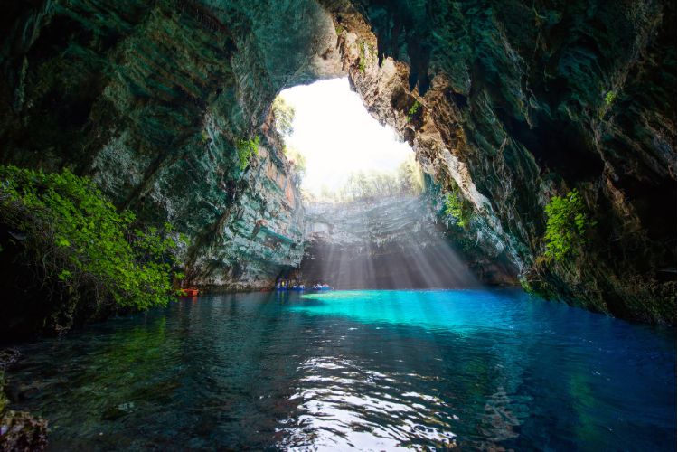 Melissani grotten i Kefallinia